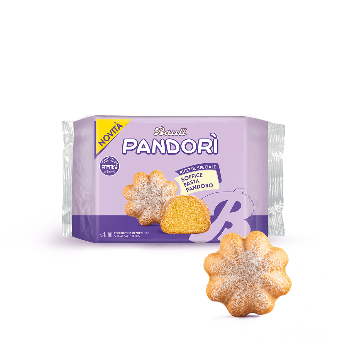Pandorì, con soffice pasta pandoro Bauli